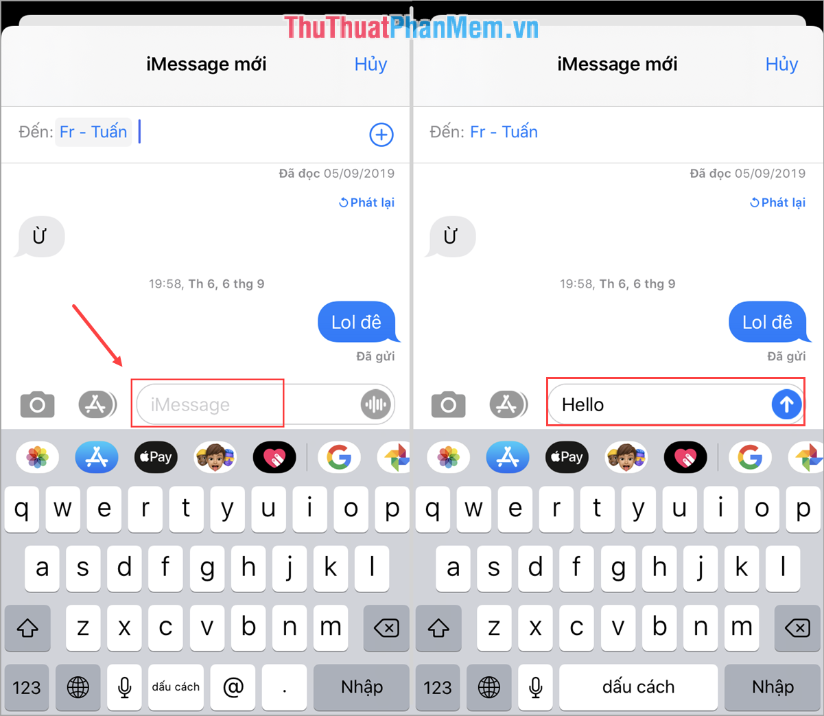Cách sử dụng iMessage trên iPhone