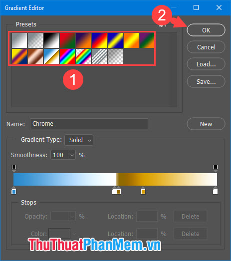 Tô màu chuyển sắc trong Photoshop - Hướng dẫn dùng Gradient trong Photoshop