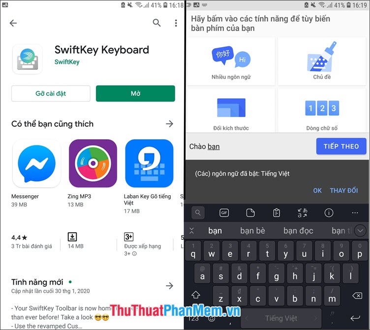 Những bàn phím tiếng Việt tốt nhất cho Android