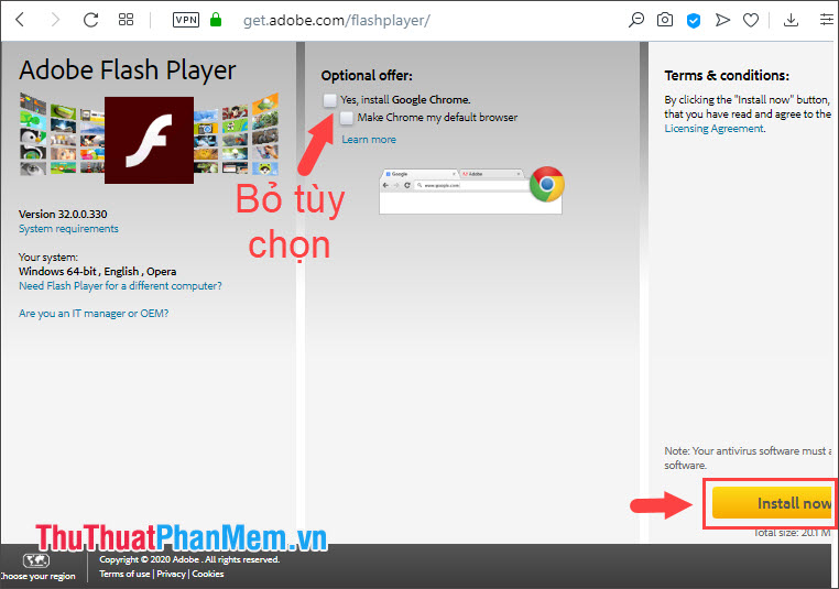 Cách cập nhật Flash Player trên máy tính