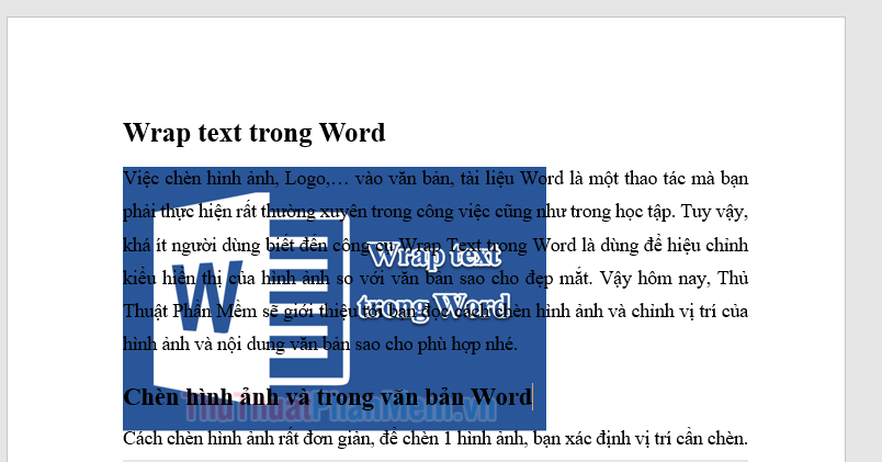 Behind Text