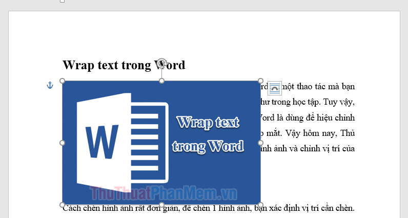 In Front of Text