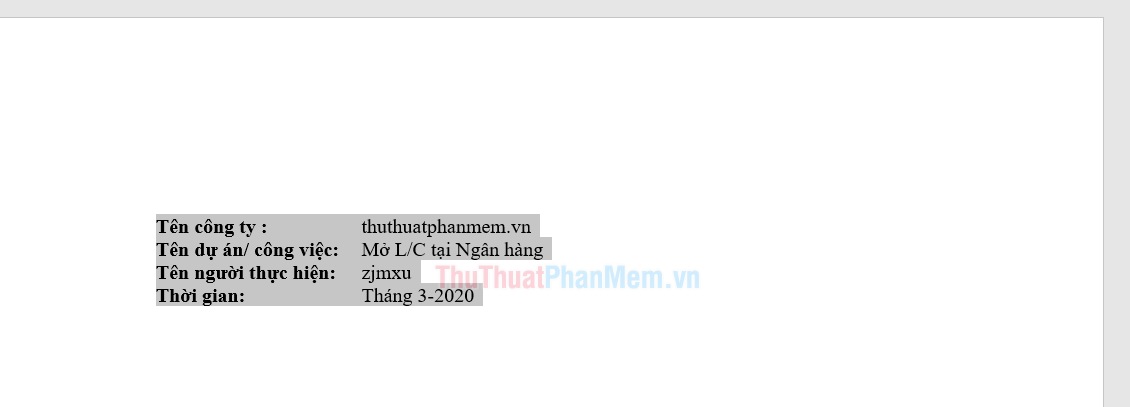Kết quả thu được