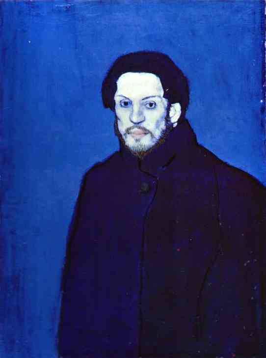 Self-Portrait in Blue Période