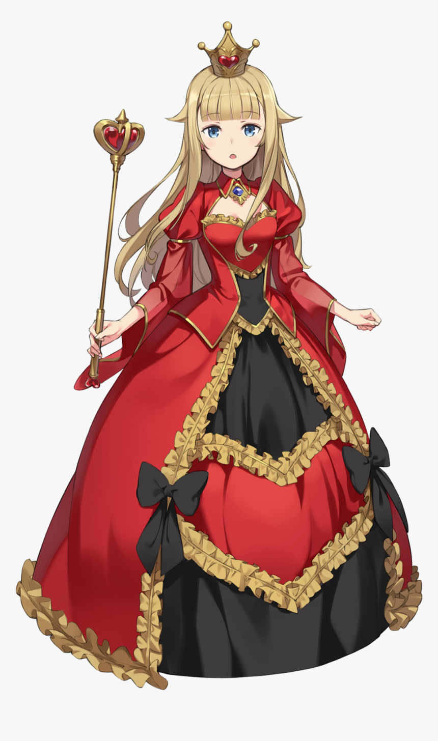 Tranh vẽ anime công chúa váy đỏ cực xinh