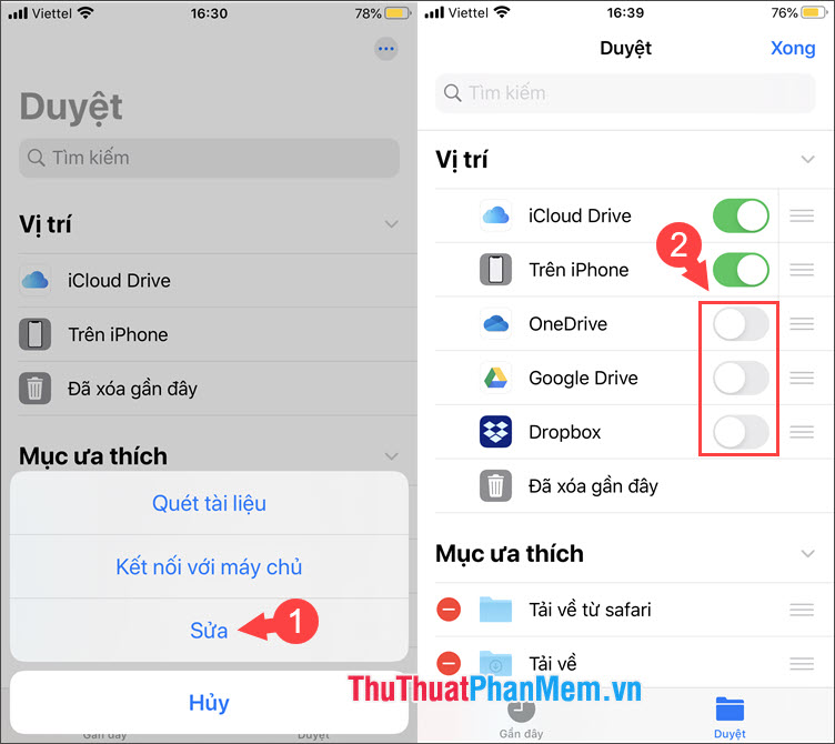 Cách thay đổi thư mục tải xuống iPhone và iPad