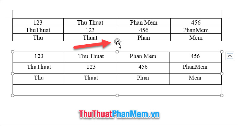 Click chọn vào ảnh đó rồi bấm chuột vào biểu tượng mũi tên xoay tròn ở phía trên, di chuột để hình ảnh có thể xoay dọc 90 độ