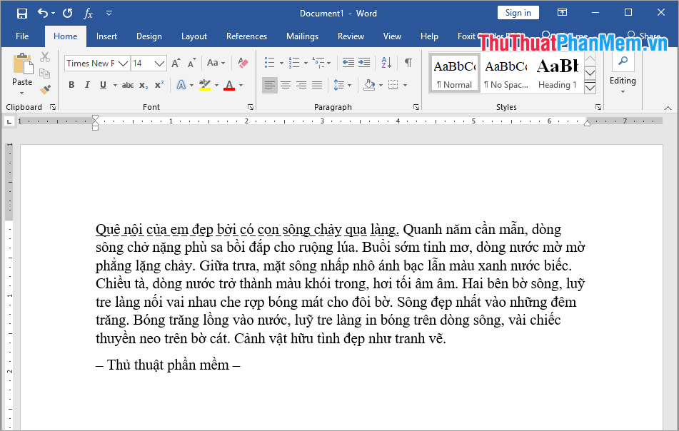 Kiểu gạch chân nét đứt