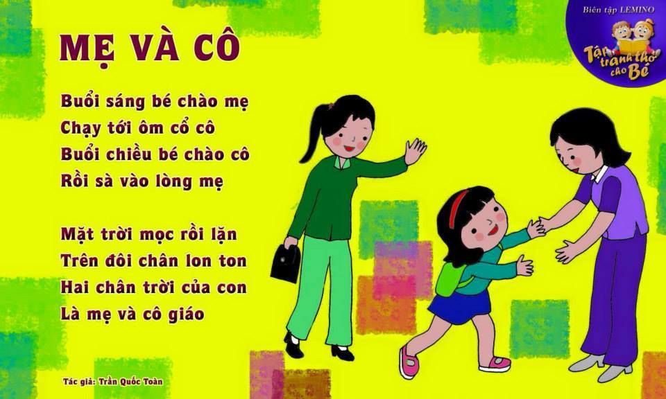 Hình ảnh bài thơ Mẹ và cô