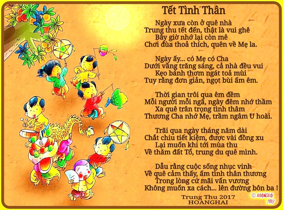 Images of poems of Tet love