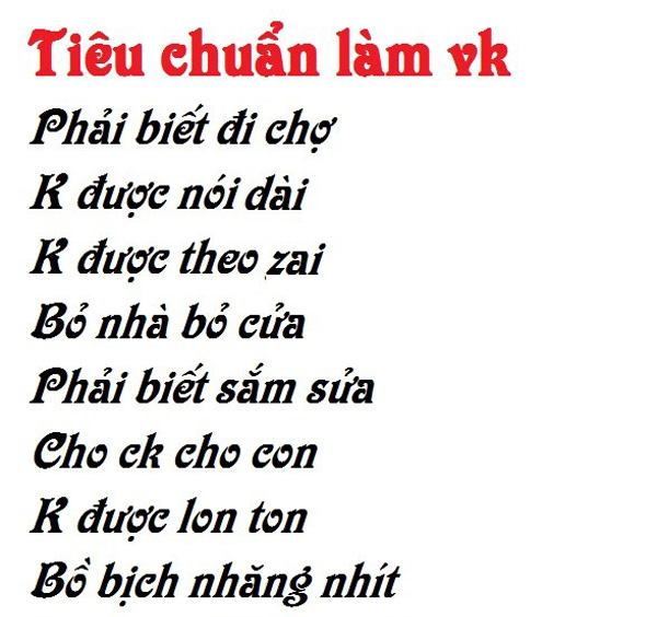 Image of the poem The standard of making vk