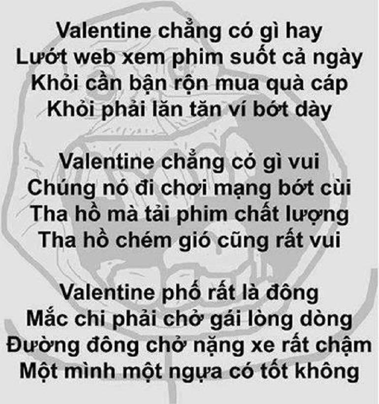 The image of Valentine's poem is not good