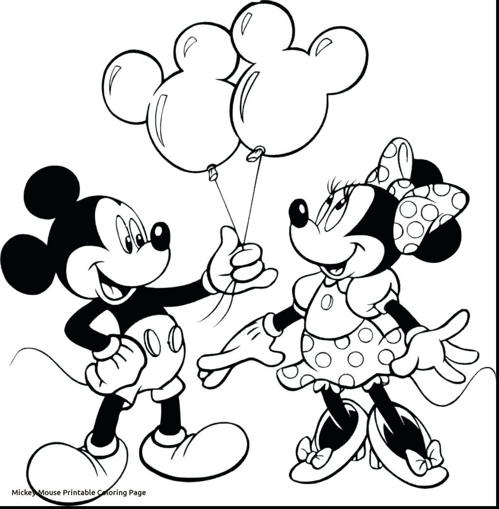 Trang màu Mickey và bạn gái
