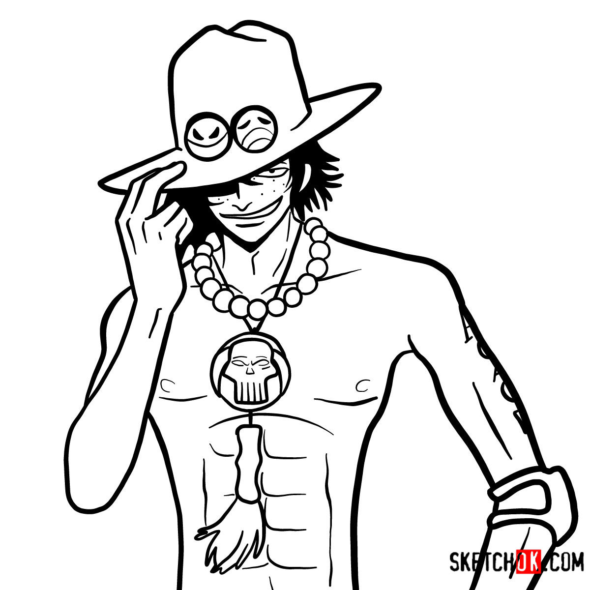 Trang tô màu nhân vật đẹp trong One Piece