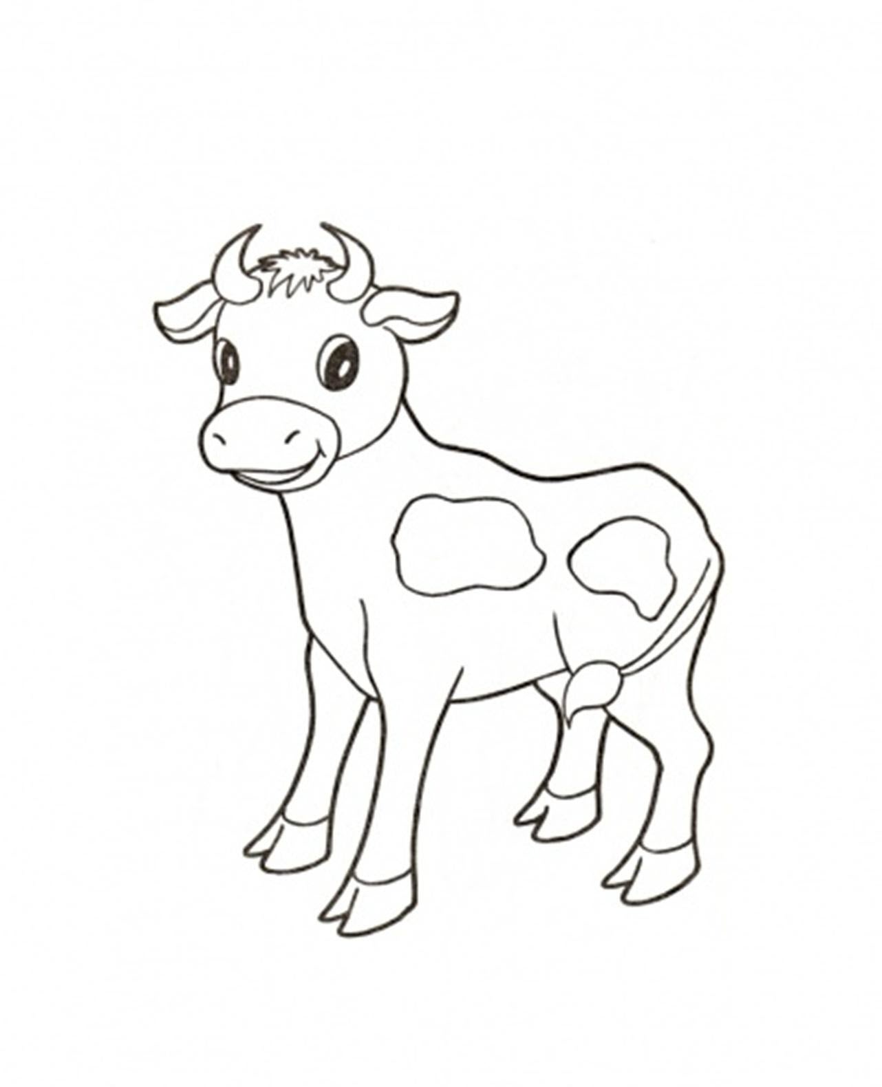 Vẽ con bò sữa đơn giản dễ thương  Vẽ con bò sữa cute  YouTube