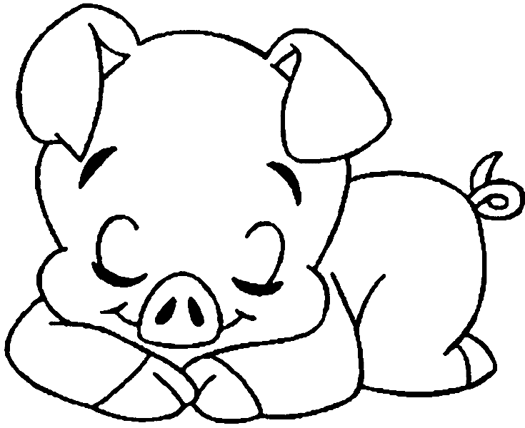 80 tranh tô màu con lợn ngộ nghĩnh đáng yêu Update 2023