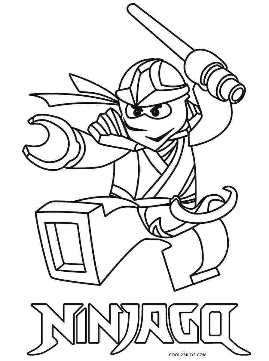 Tranh tô màu ninjago cầm kiếm song phi