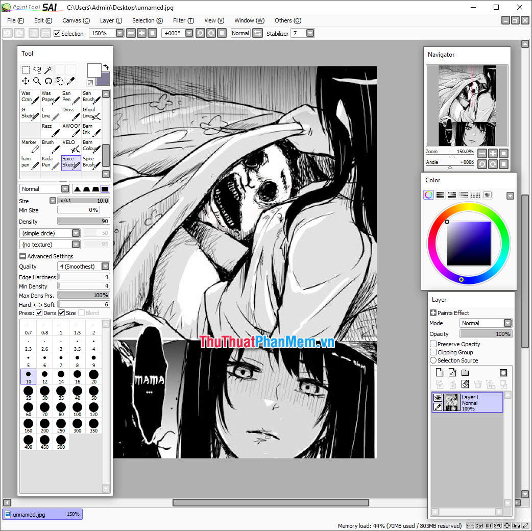 Vẽ nhân vật anime trên điện thoại bằng phần mềm MediBang Paint