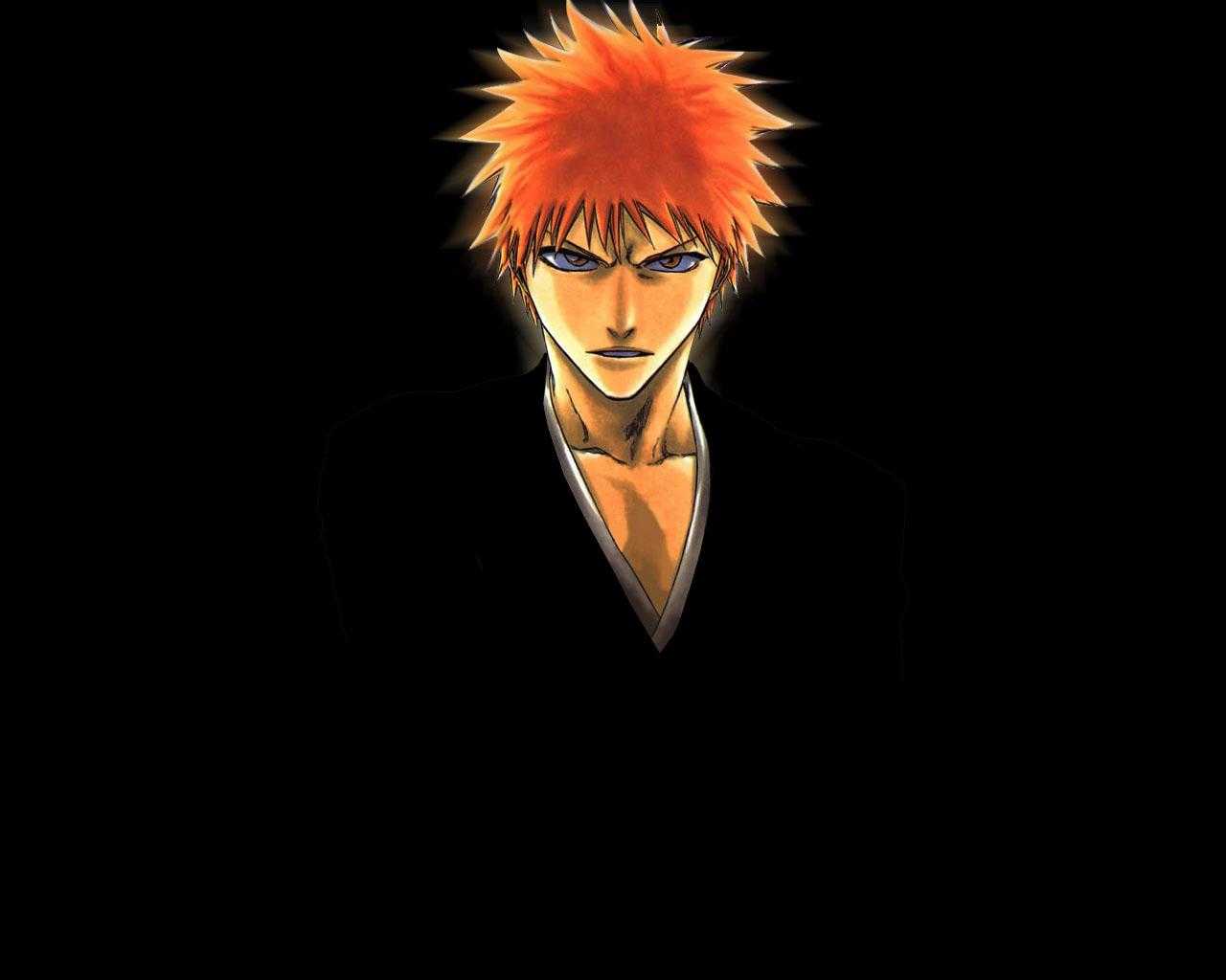 Một bức tranh anime về một người đàn ông có mái tóc màu cam