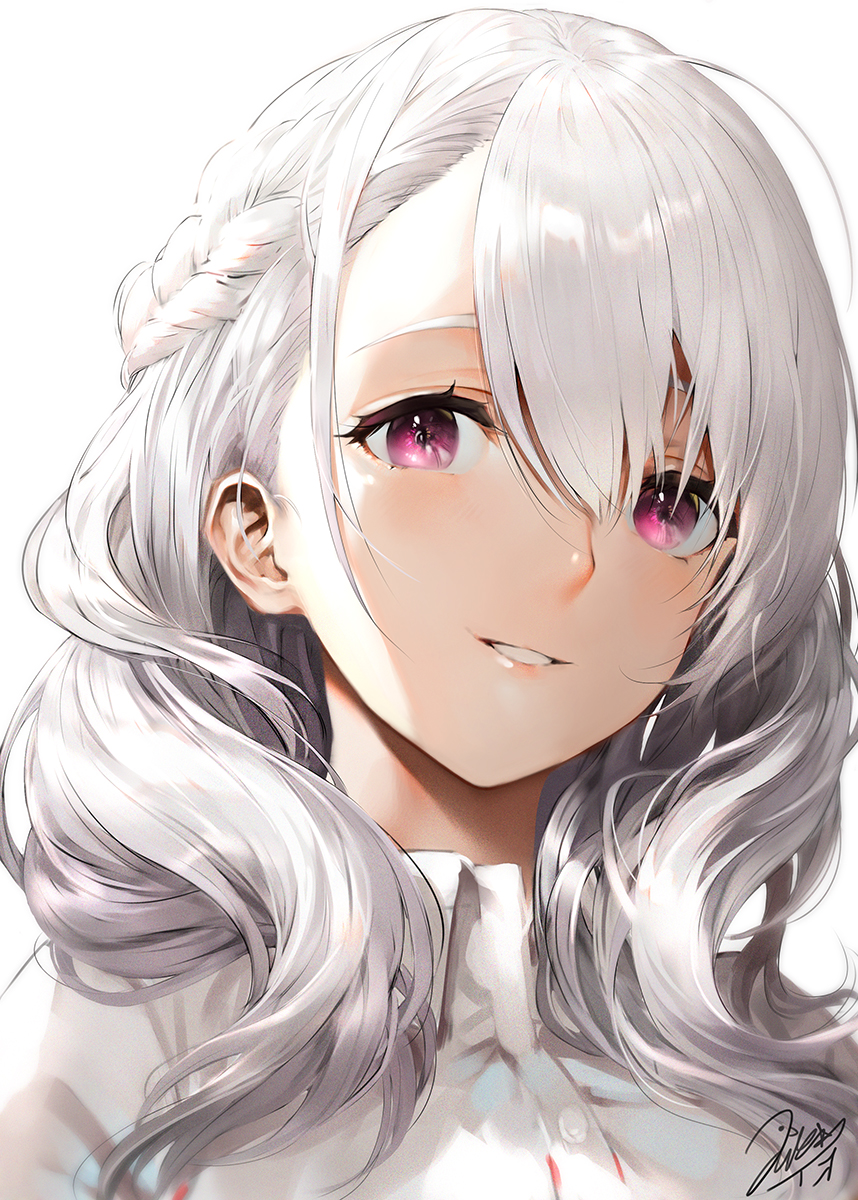 Hình ảnh anime tóc bạch kim rất xinh đẹp