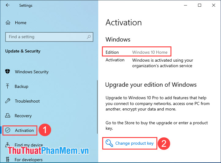 Hướng dẫn cách cấp Windows 10 Home lên Pro