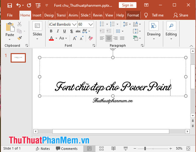 Hãy khám phá phông chữ PowerPoint đẹp nhất tại năm 2024, đảm bảo sẽ khiến bất cứ ai cũng cảm thấy thích thú khi xem. Đây là công cụ tuyệt vời giúp bạn tạo ra các bài thuyết trình với kiểu chữ độc đáo và sáng tạo hơn bao giờ hết. Thực hiện mọi ý tưởng bằng những phông chữ ấn tượng, và nâng cao trình độ sáng tạo của bạn chỉ với một vài cú nhấp chuột.