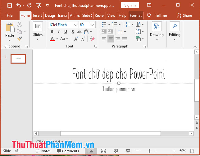 Bộ font chữ PowerPoint đẹp nhất