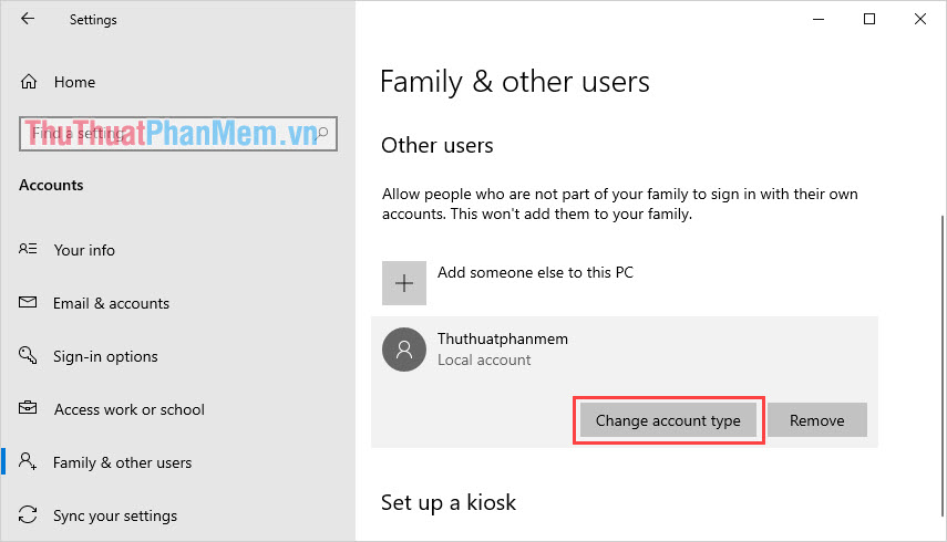 Hướng dẫn cách tạo User mới trên Windows 10