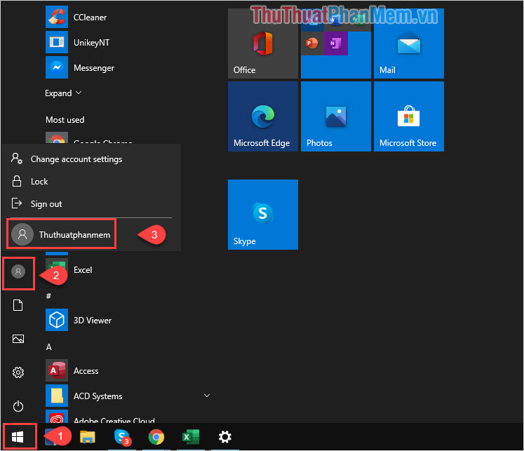 Hướng dẫn cách tạo User mới trên Windows 10