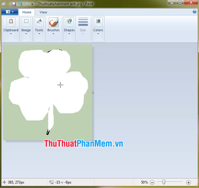 Cách làm nền ảnh trong suốt bằng Paint