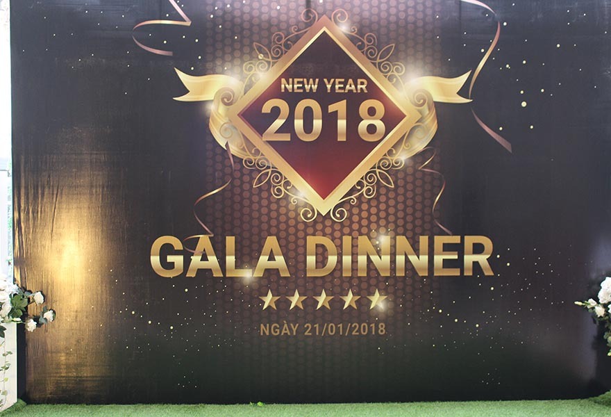 Backdrop gala dinner cuối năm