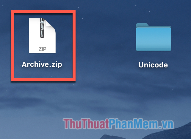 Các file của bạn đã được nén vào một file Zip được đặt tên là Archive