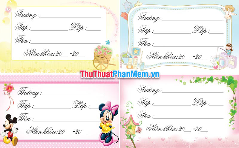 Demo Khung nhãn vở đẹp 3