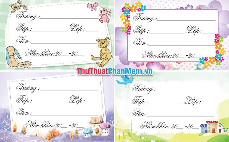 Demo Khung nhãn vở đẹp 6