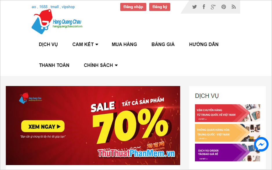 Top những trang web order hàng Quảng Châu, Taobao uy tín