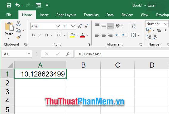 Không làm tròn số trong Excel, tắt làm tròn số trong Excel