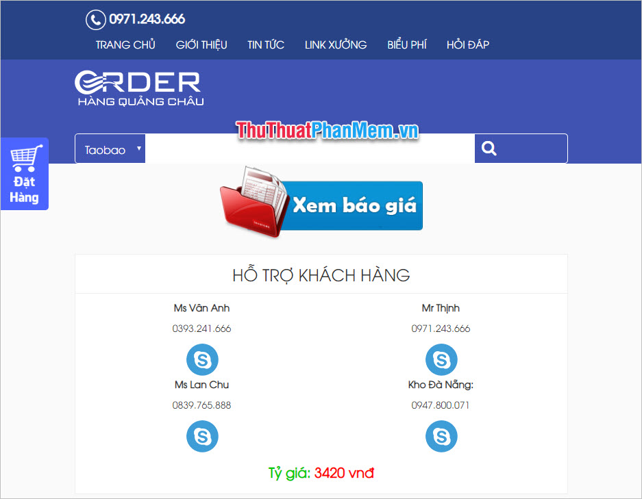 Top những trang web order hàng Quảng Châu, Taobao uy tín