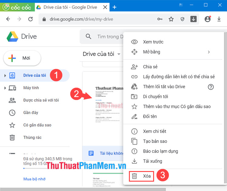 Cách xóa dữ liệu vĩnh viễn trong Google Drive
