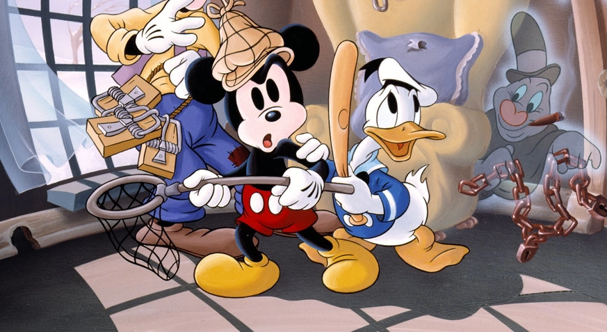 Ảnh vịt Donald và chuột Mickey