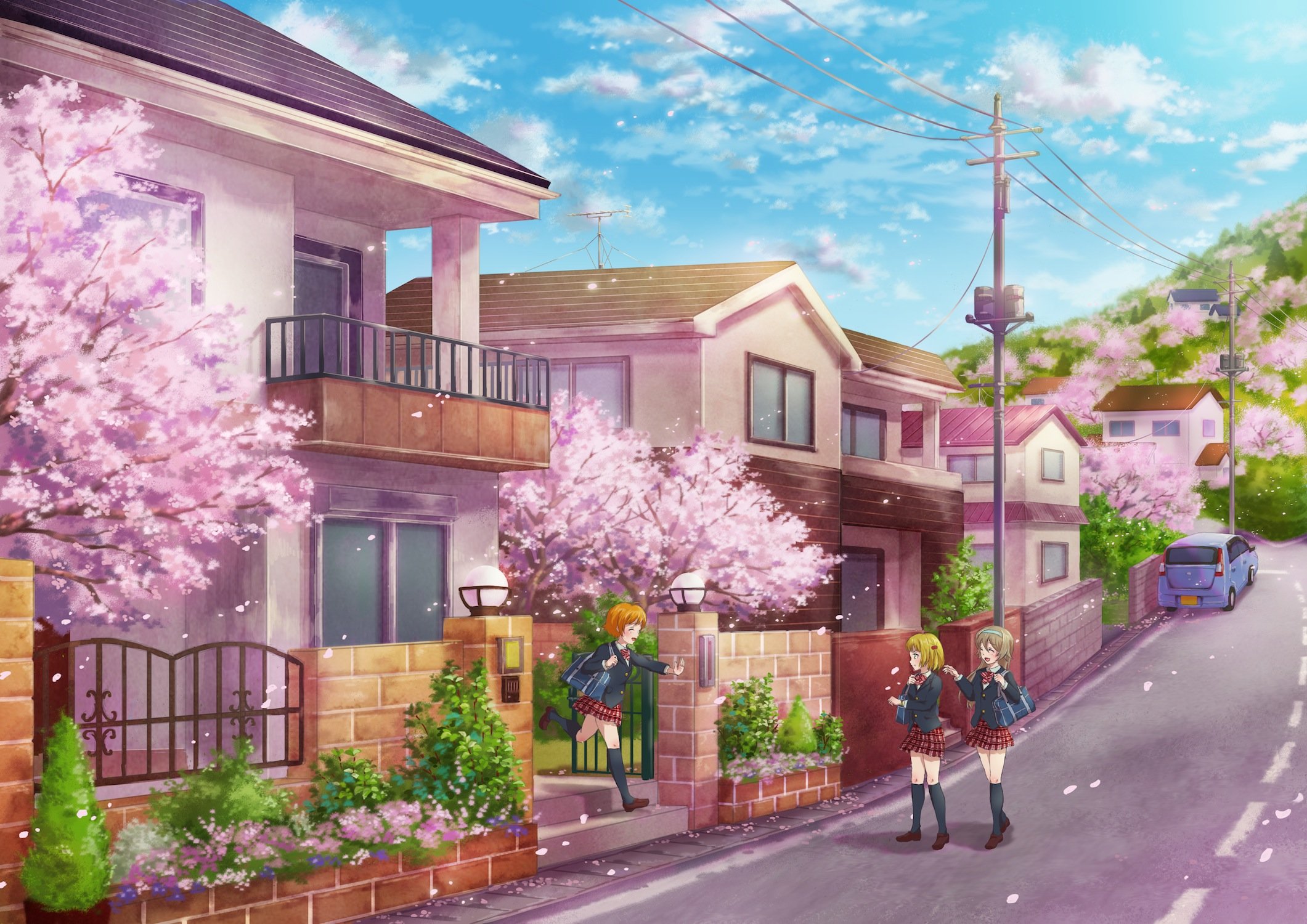 Cherry Blossoms Anime School: