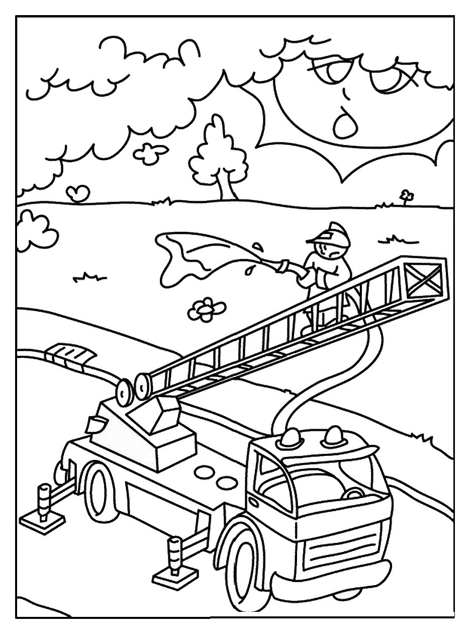 Hướng dẫn cách vẽ xe cứu hỏa từng bước chi tiết
