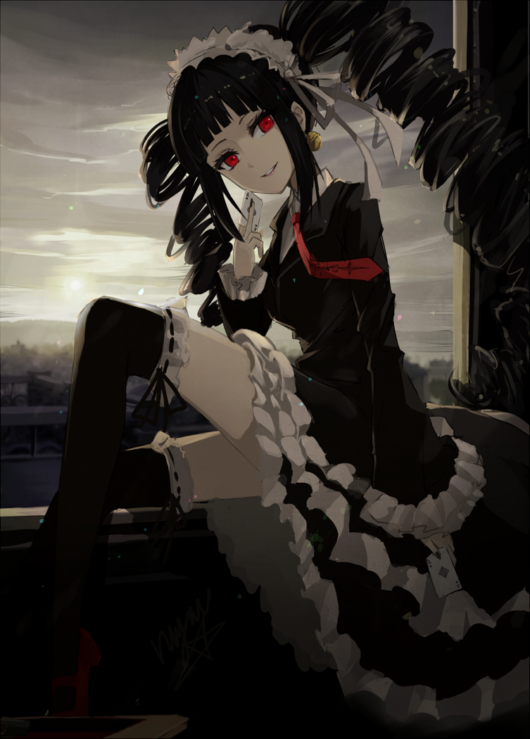 Hình ảnh anime cô gái tóc đen dài đẹp nhất