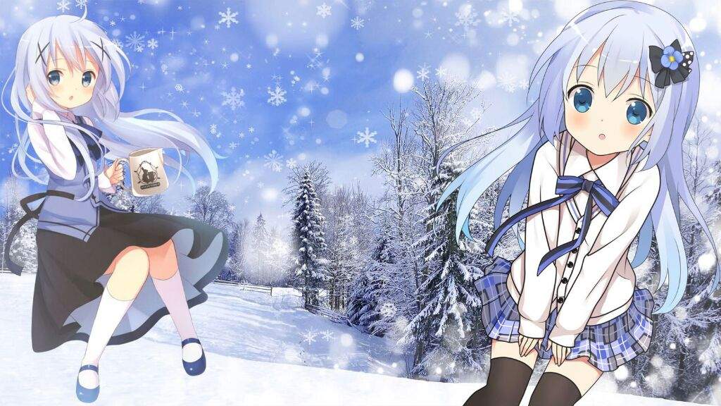 Hình nền anime mùa đông đẹp