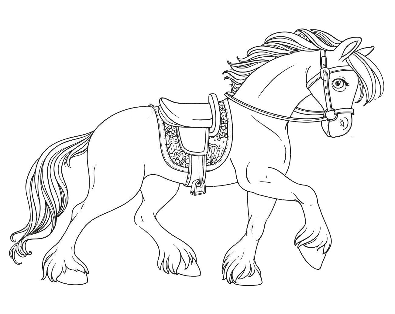 Xem ngay 50mẫu Hình vẽ con ngựa đẹp với màu sắc tươi tắn