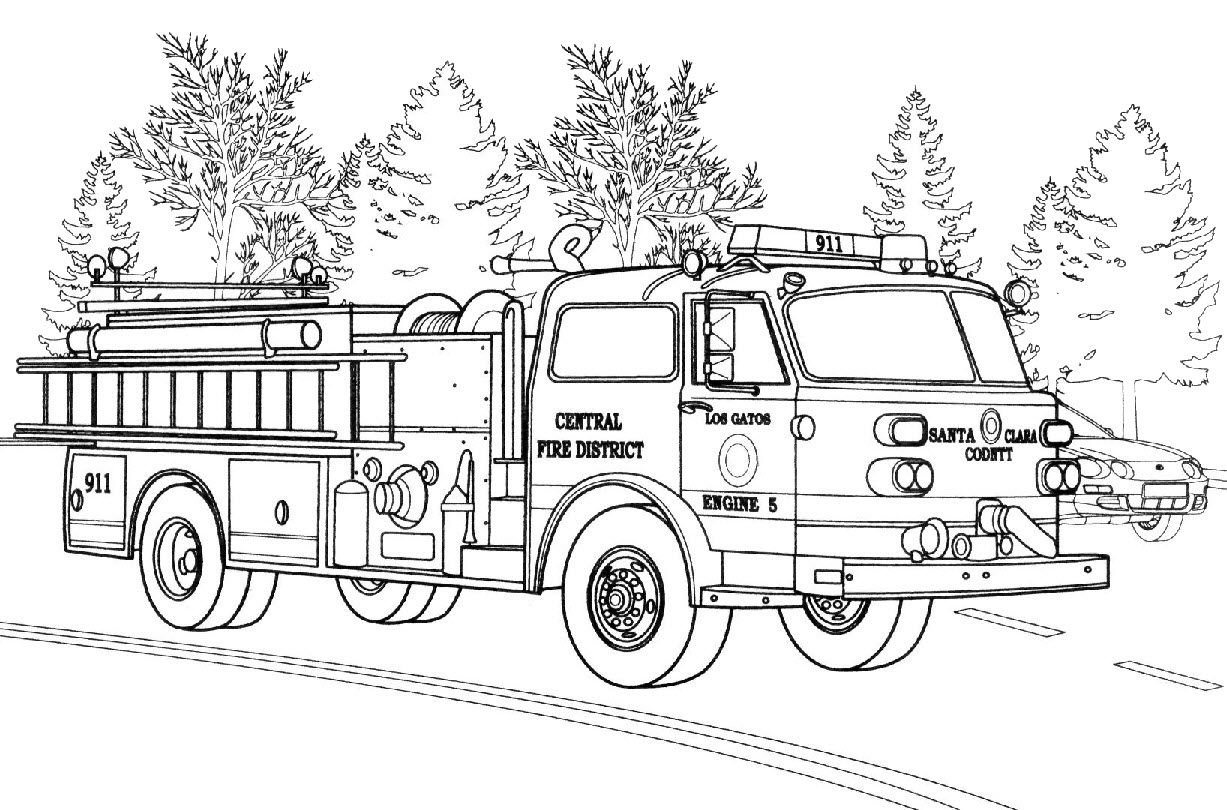 Dạy bé vẽ và tô màu xe cứu hỏa  Dạy bé vẽ  Dạy bé tô màu  How to draw  Fire truck for kid  YouTube