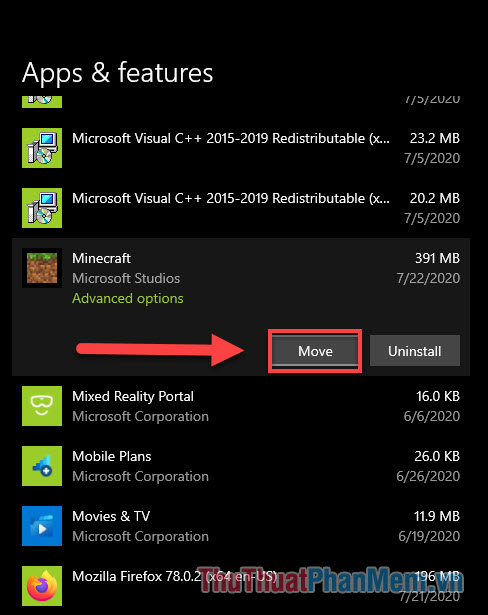 Cách di chuyển phần mềm sang ổ đĩa khác ngay trên Windows 10