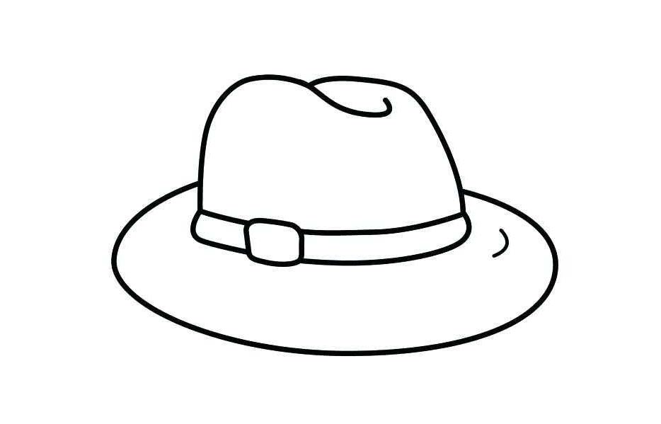 Tranh tô màu chiếc mũ Fedora