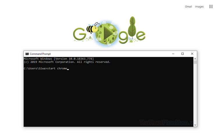 Cách mở trình duyệt Chrome, Edge, Firefox bằng lệnh CMD trên Windows