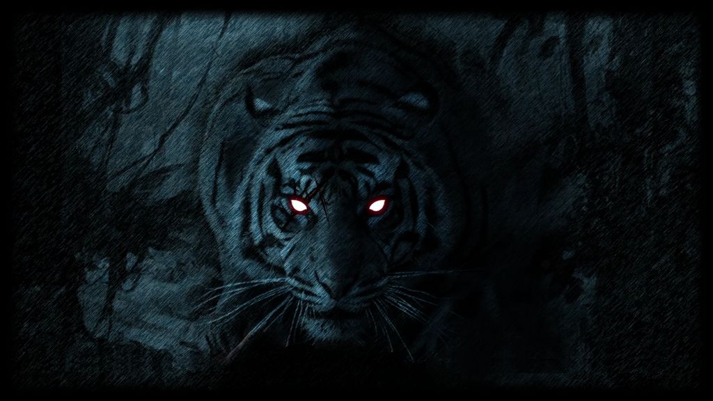 Ảnh con hổ trong bóng tối