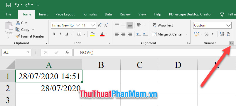 Cách thay đổi định dạng ngày tháng trong Excel